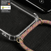 Betterfon Handykette für Samsung Galaxy A37 Hülle mit Kordel zum Umhängen in Rainbow