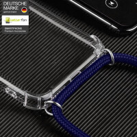 Betterfon Handykette für Samsung Galaxy A37 Hülle mit Kordel zum Umhängen in Blau