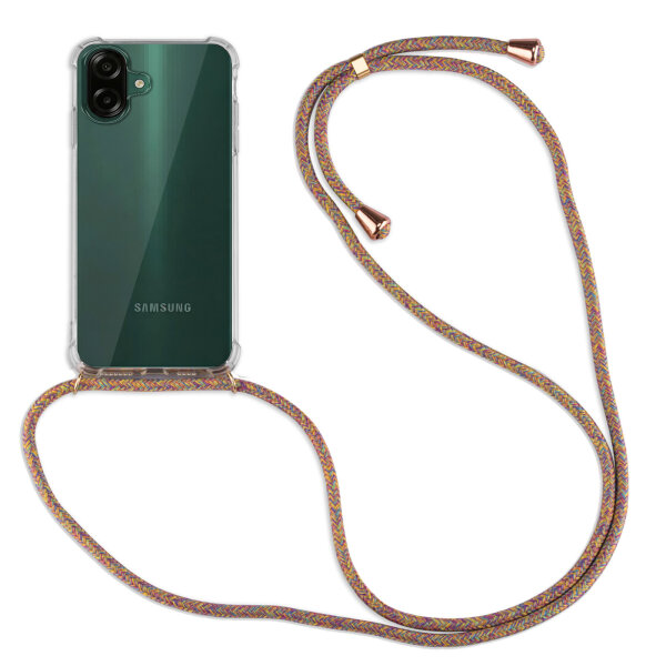 Betterfon Handykette für Samsung Galaxy A07 Hülle mit Kordel zum Umhängen in Rainbow