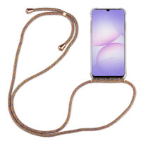 Betterfon Handykette für Samsung Galaxy A07 Hülle mit Kordel zum Umhängen in Rainbow