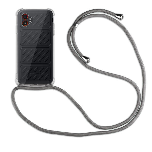 Betterfon Handykette für Samsung Galaxy Xcover 7 Pro Hülle mit Kordel Grau