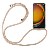 Betterfon Handykette für Samsung Galaxy Xcover 7 Pro Hülle mit Kordel Beige / Braun