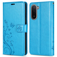 Hülle für Xiaomi Redmi A7 Pro Handyhülle mit [Standfunktion][Kartenfächern] Blau
