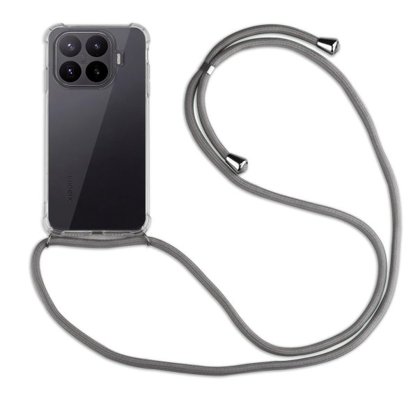 Handykette für Xiaomi 17T Hülle mit Band Case Handyhülle mit Kette in Grau