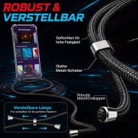 Handykette für Xiaomi 17T Pro Hülle mit Band Case Handyhülle mit Kette in Schwarz