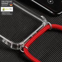 Handykette für Xiaomi 17T Pro Hülle mit Band Case Handyhülle mit Kette in Rot