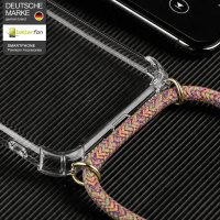 Handykette für Xiaomi 17T Pro Hülle mit Band Case Handyhülle mit Kette in Rainbow