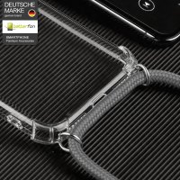 Handykette für Xiaomi 17T Pro Hülle mit Band Case Handyhülle mit Kette in Grau