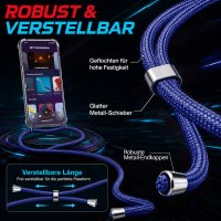 Handykette für Xiaomi 17T Pro Hülle mit Band Case Handyhülle mit Kette in Blau