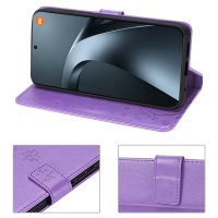 Hülle für Xiaomi 17T Handyhülle mit [Standfunktion][Kartenfächern] Lila