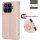 Hülle für Xiaomi 17T Handyhülle mit [Standfunktion][Kartenfächern] Rosegold