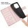 Hülle für Xiaomi 17T Handyhülle mit [Standfunktion][Kartenfächern] Rosegold