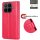 Hülle für Xiaomi 17T Handyhülle mit [Standfunktion][Kartenfächern] Rot
