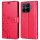 Hülle für Xiaomi 17T Handyhülle mit [Standfunktion][Kartenfächern] Rot