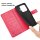 Hülle für Xiaomi 17T Handyhülle mit [Standfunktion][Kartenfächern] Rot