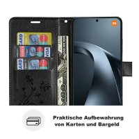 Hülle für Xiaomi 17T Handyhülle mit [Standfunktion][Kartenfächern] Schwarz