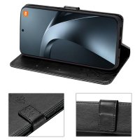 Hülle für Xiaomi 17T Handyhülle mit [Standfunktion][Kartenfächern] Schwarz