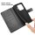 Hülle für Xiaomi 17T Pro Handyhülle mit [Standfunktion][Kartenfächern] Schwarz