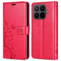 Hülle für Xiaomi 17T Pro Handyhülle mit [Standfunktion][Kartenfächern] Rot