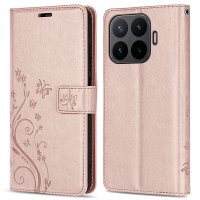 Hülle für Xiaomi 17T Pro Handyhülle mit [Standfunktion][Kartenfächern] Rosegold
