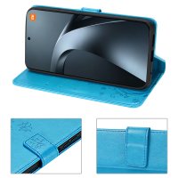 Hülle für Xiaomi 17T Pro Handyhülle mit [Standfunktion][Kartenfächern] Blau