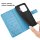 Hülle für Xiaomi 17T Pro Handyhülle mit [Standfunktion][Kartenfächern] Blau
