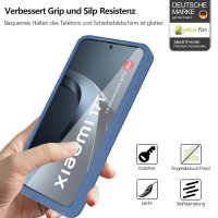 360° Grad Hülle für Xiaomi 17T Handyhülle mit Integriertem Displayschutz Blau