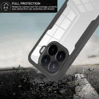 360° Grad Hülle für Xiaomi 17T Pro Handyhülle Integriertem Displayschutz Schwarz