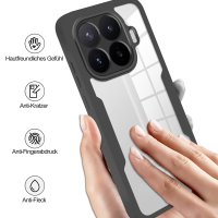 360° Grad Hülle für Xiaomi 17T Pro Handyhülle Integriertem Displayschutz Schwarz