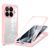 360° Grad Hülle für Xiaomi 17T Pro Handyhülle Integriertem Displayschutz Rosa