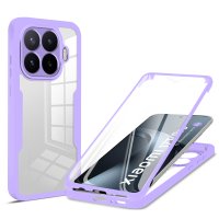 360° Grad Hülle für Xiaomi 17T Pro Handyhülle Integriertem Displayschutz Lila