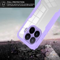 360° Grad Hülle für Xiaomi 17T Pro Handyhülle Integriertem Displayschutz Lila