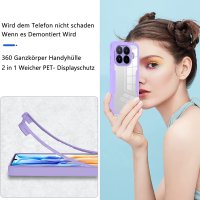 360° Grad Hülle für Xiaomi 17T Pro Handyhülle Integriertem Displayschutz Lila