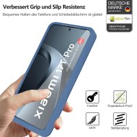 360° Grad Hülle für Xiaomi 17T Pro Handyhülle Integriertem Displayschutz Blau