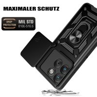 Outdoor Panzer Hülle für Motorola Edge 70 5G Kameraschutz Ring Case Stoßfest Schwarz