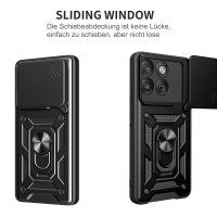 Outdoor Panzer Hülle für Motorola Edge 70 5G Kameraschutz Ring Case Stoßfest Schwarz