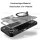 Outdoor Panzer Hülle für ZTE Blade V80 Vita Handyhülle mit Slide Kameraschutz Ringhalter Bumper in Silber