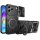 Outdoor Panzer Hülle für ZTE Blade V80 Vita Handyhülle mit Slide Kameraschutz Ringhalter Bumper in Schwarz