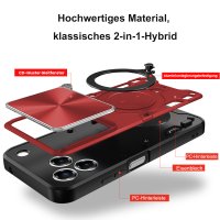Outdoor Panzer Hülle für ZTE Blade V80 Vita Handyhülle mit Slide Kameraschutz Ringhalter Bumper in Rot