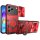 Outdoor Panzer Hülle für ZTE Blade V80 Vita Handyhülle mit Slide Kameraschutz Ringhalter Bumper in Rot