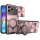 Outdoor Panzer Hülle für ZTE Blade V80 Vita Handyhülle mit Slide Kameraschutz Ringhalter Bumper in Rosegold