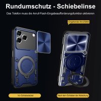 Outdoor Panzer Hülle für ZTE Blade V80 Vita Handyhülle mit Slide Kameraschutz Ringhalter Bumper in Blau