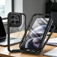 360 Grad Hülle für Motorola Moto G67 / G77- mit integriertem Displayschutz
