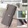 Handykette für Motorola Edge 60 / Edge 60 Fusion Hülle mit Band Handyhülle Kartenfächer Leder Umhängetasche Grau