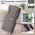 Handykette für Motorola Moto G06 / G06 Power Hülle mit Band Handyhülle Kartenfächer Leder Umhängetasche Grau