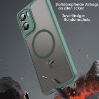 Magsafe Handyhülle für Motorola Moto G06 / G06 Power Matt Case Schutzhülle Kratzfest Magnet Hülle Grün
