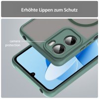 Magsafe Handyhülle für Motorola Moto G06 / G06 Power Matt Case Schutzhülle Kratzfest Magnet Hülle Grün
