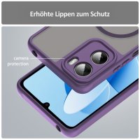 Magsafe Handyhülle für Motorola Moto G06 / G06 Power Matt Case Schutzhülle Kratzfest Magnet Hülle Lila