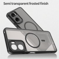 Magsafe Handyhülle für Motorola Moto G06 / G06 Power Matt Case Schutzhülle Kratzfest Magnet Hülle Schwarz