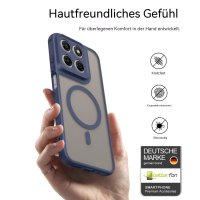 Magsafe Handyhülle für Motorola Moto G67 / G77 Matt Case Schutzhülle Kratzfest Magnet Hülle Blau